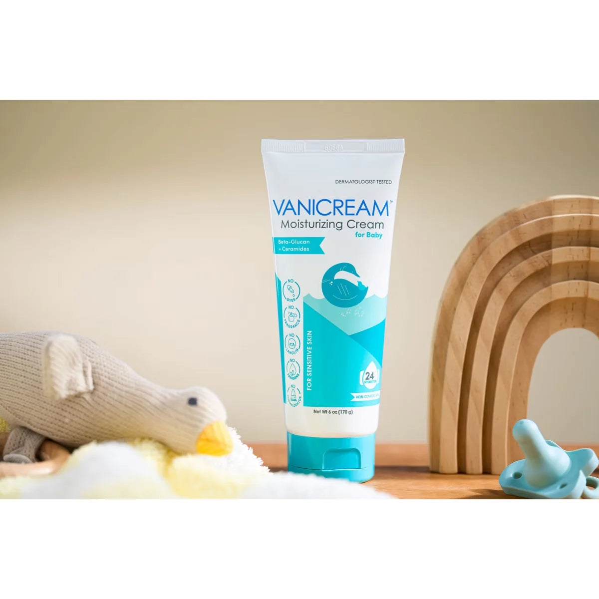 Vanicream Tear-Free Unscented Moisturizing Cream for Baby - 6 fl oz: Hypoallergenic, Paraben-Free, Gluten-Free